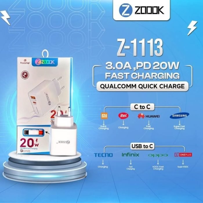 ZOOOK Z 1113 PD 20W Charger