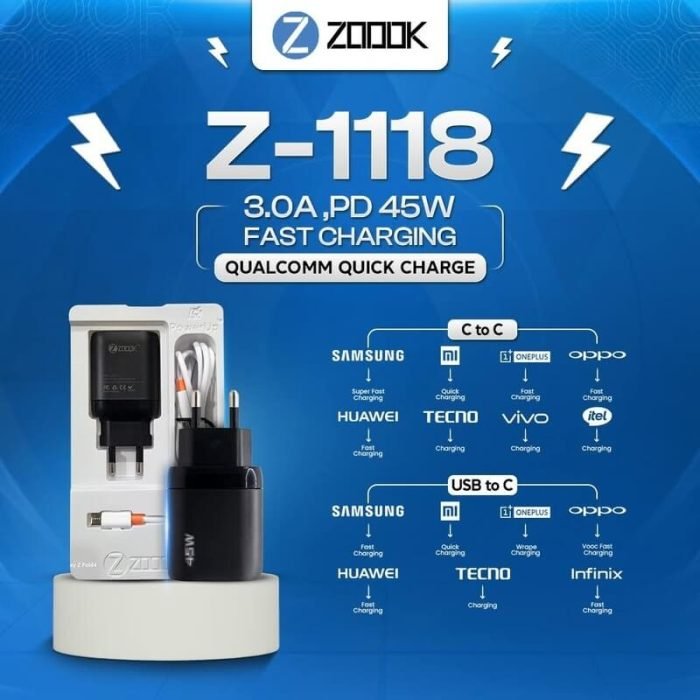 ZOOOK Z 1118 PD 45w Charger